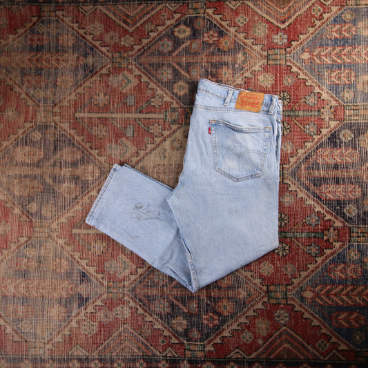 Levi's 505 W40 L28 Straight Leg Regular Fit Blue Denim Jeans