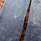 Wrangler W36 L31 Relaxed Classic Ripped Style Blue Denim Jeans