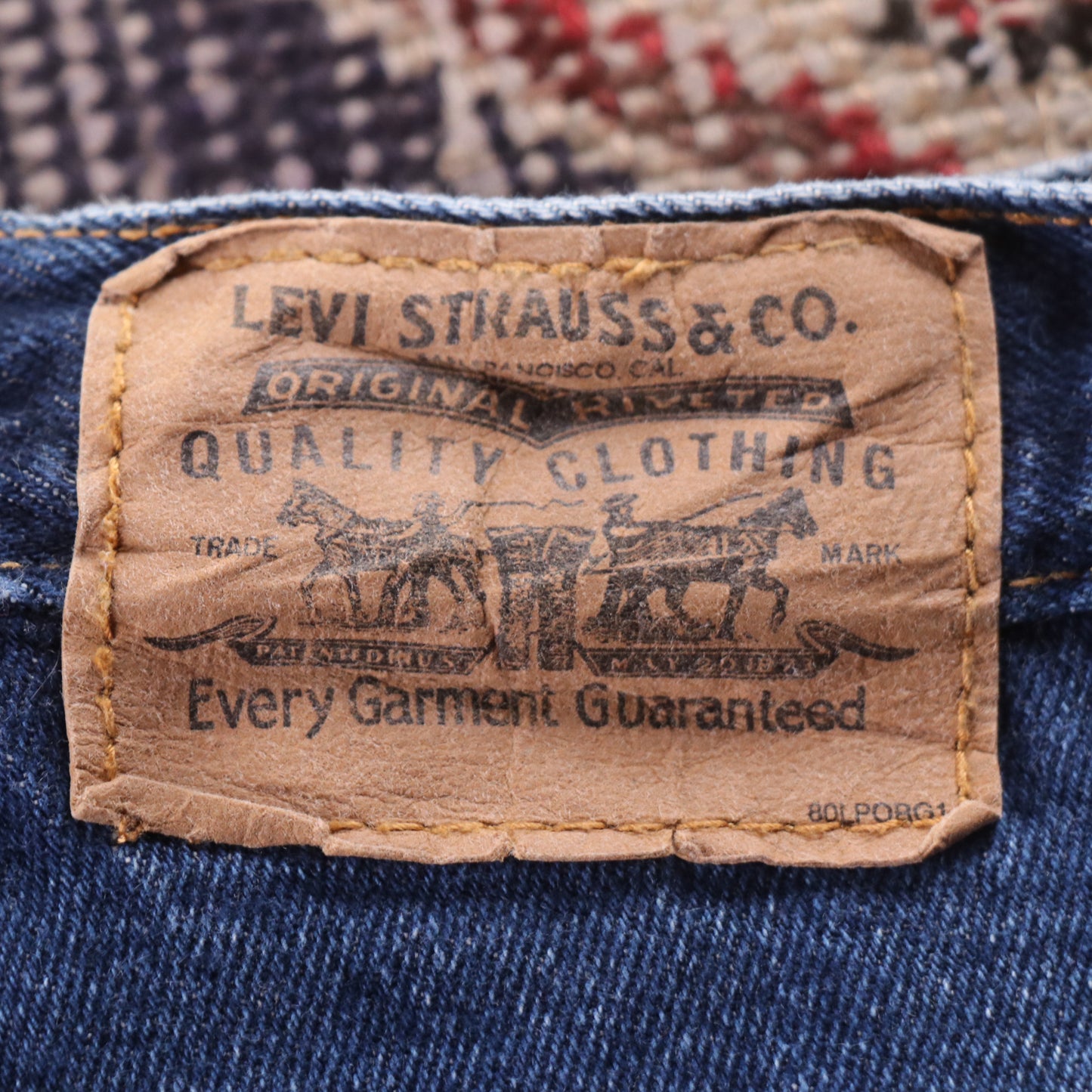 Levi's 501 Red Tab W36 L27 Original Fit Blue Denim Jeans