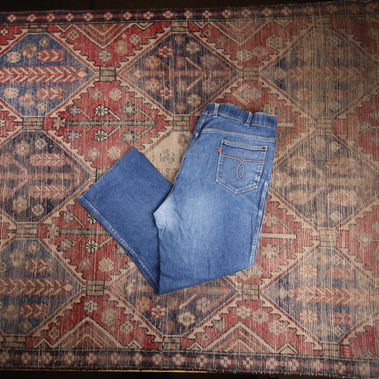Levi's Orange Tab W42 L26 Bootcut Relaxed Fit Blue Denim Jeans