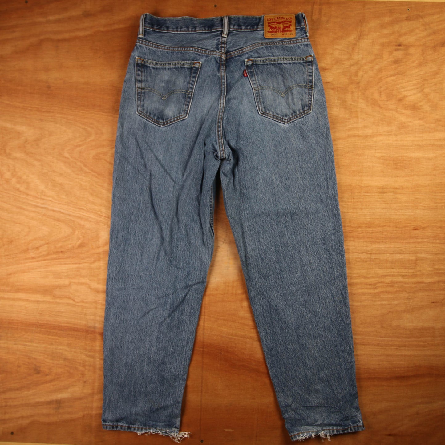 Levi's 560 Red Tab W34 L30 Comfort Fit Blue Denim Jeans