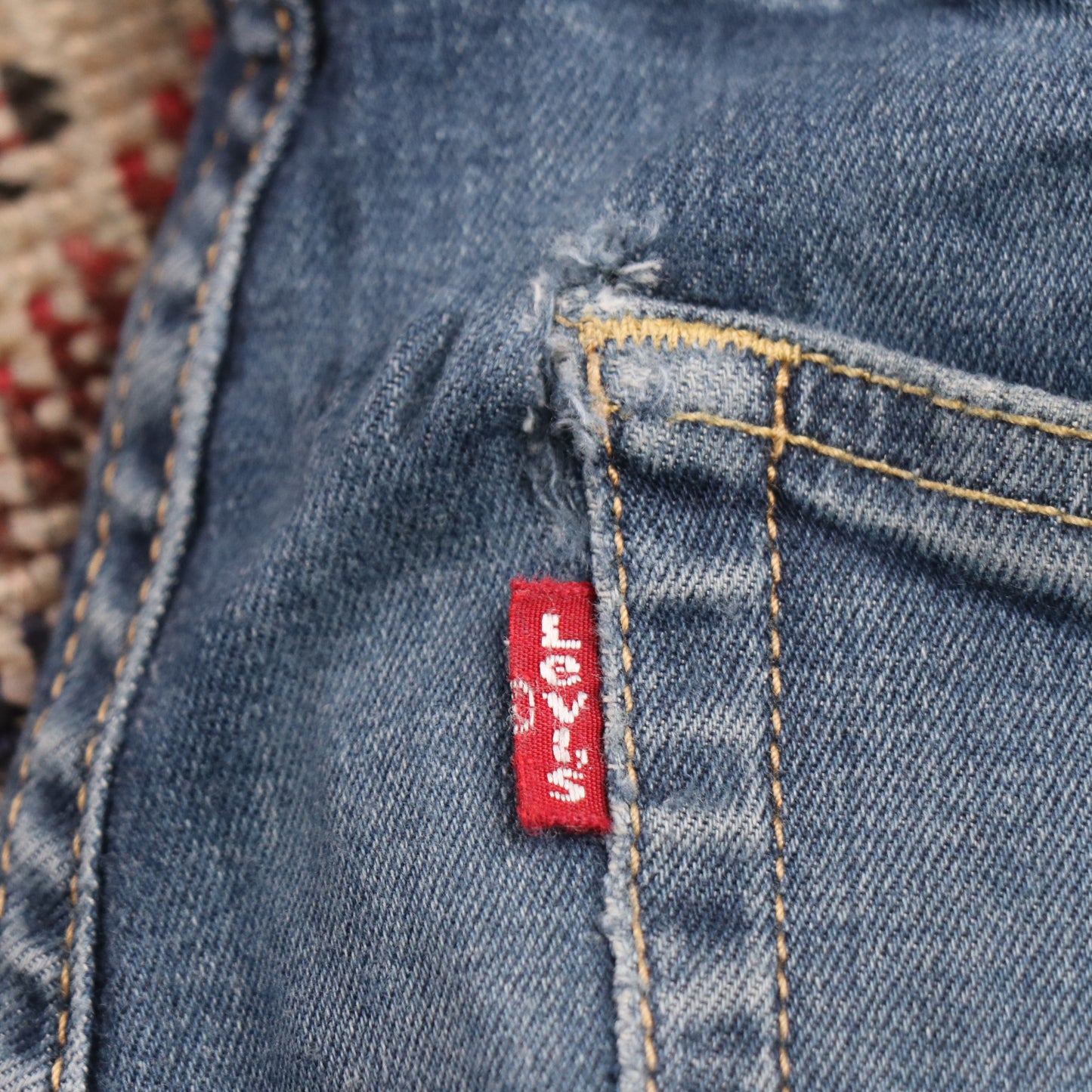 Levi's 520 W28 L31 Tapered Leg Slim Fit Blue Denim Jeans