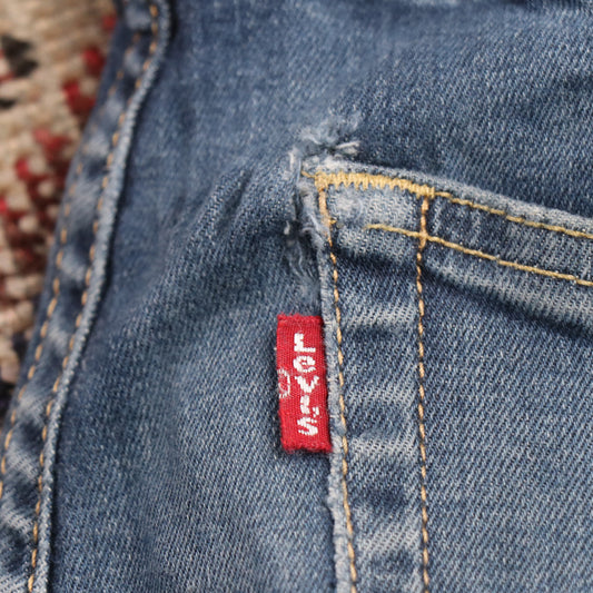 Levi's 520 W28 L31 Tapered Leg Slim Fit Blue Denim Jeans
