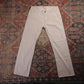 Levi's 505 W30 L27 Straight Leg Regular Fit White Cotton Blend Trousers