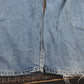 Lee W34 L30 Straight Leg Relaxed Fit Classic Ripped Style Blue Denim Jeans