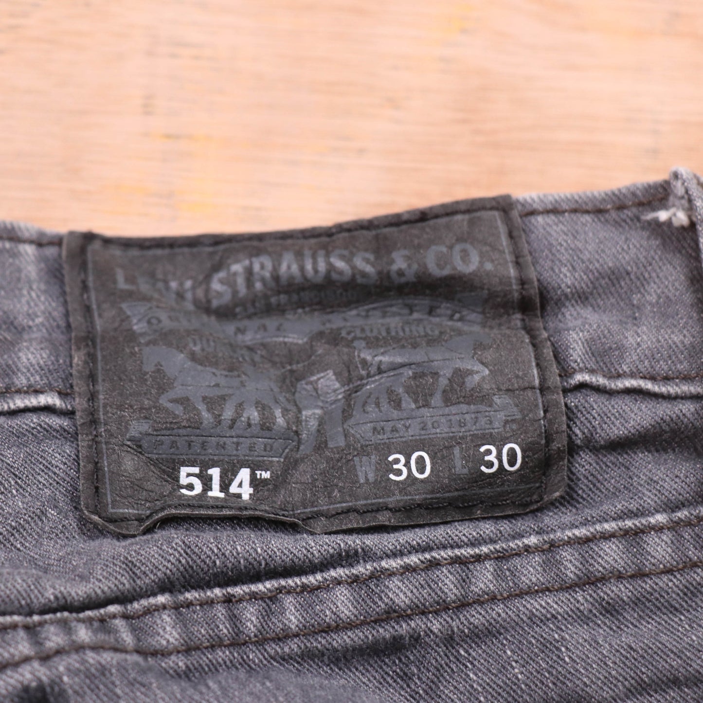Levi's 514 Red Tab W30 L28 Straight Leg Grey Denim Jeans