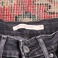 Levi's 721 W24 L26 Skinny Classic Ripped Style Black Denim Jeans