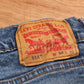 Levi's 514 Red Tab W34 L31 Straight Leg Blue Denim Jeans