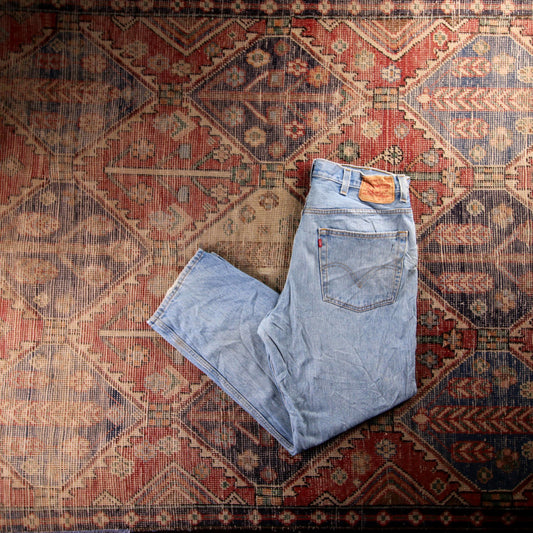 Levi's 550 Red Tab W38 L29 Tapered Leg Relaxed Fit Blue Denim Jeans
