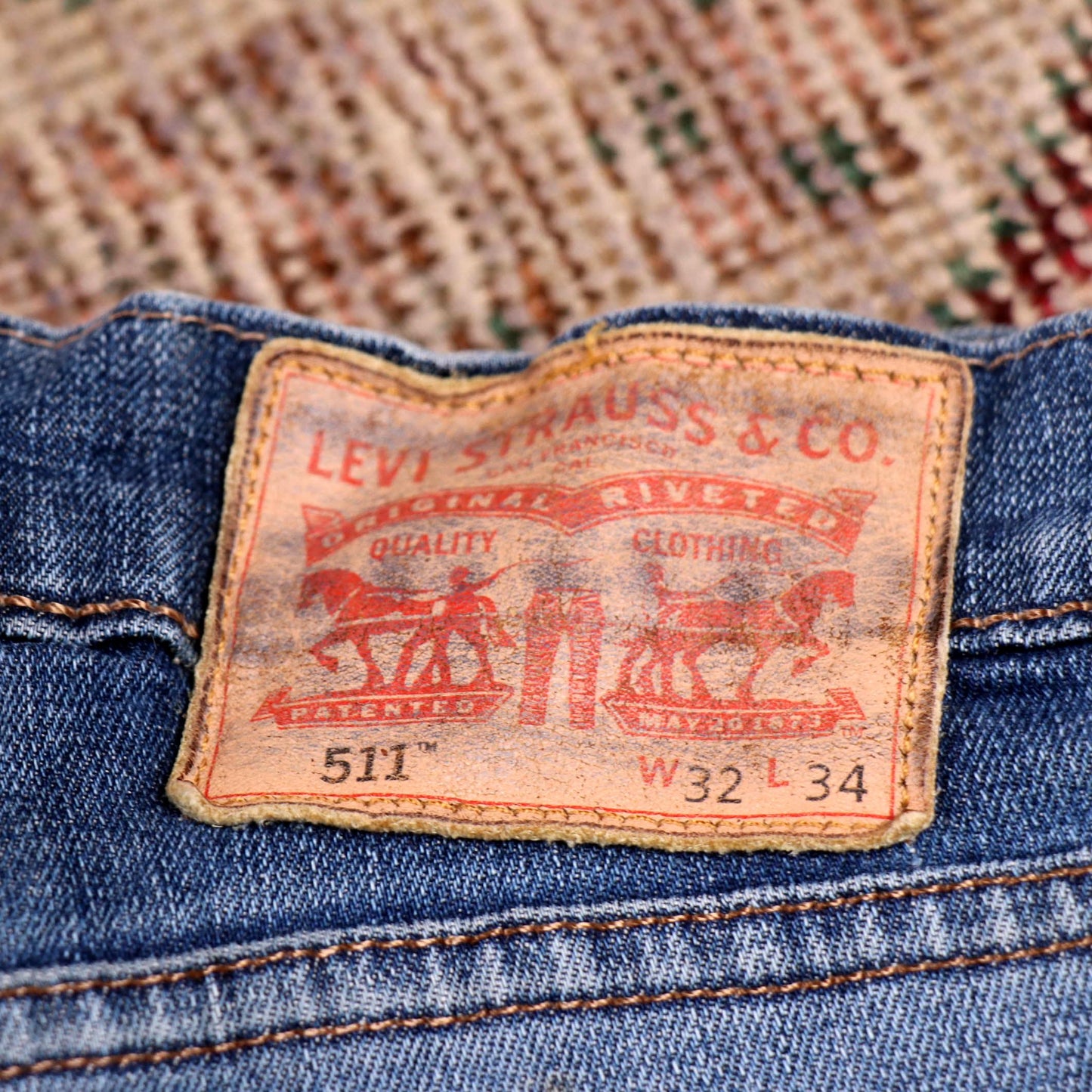 Levi's 511 W30 L34 Slim Fit Blue Denim Jeans
