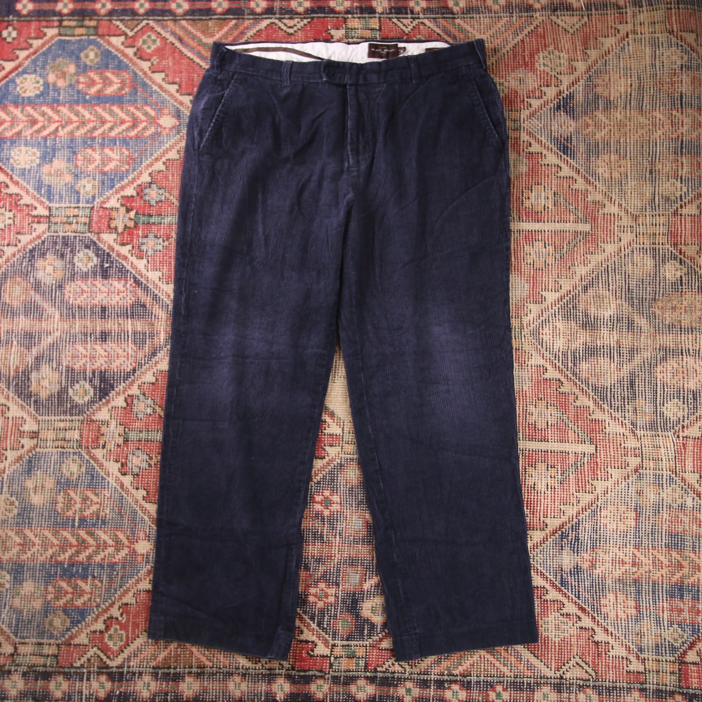 Unbranded W36 L28 Straight Leg Blue Corduroy Trousers