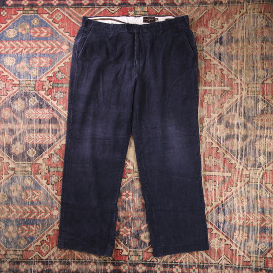 Unbranded W36 L28 Straight Leg Blue Corduroy Trousers