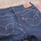 Levi's 711 W28 L28 Skinny Blue Denim Jeans