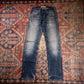 Levi's 504 W30 L30 Straight Leg Regular Fit Classic Ripped Style Blue Denim Jean