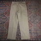 Dickies W34 L30 Straight Leg Beige Cotton Blend Trousers