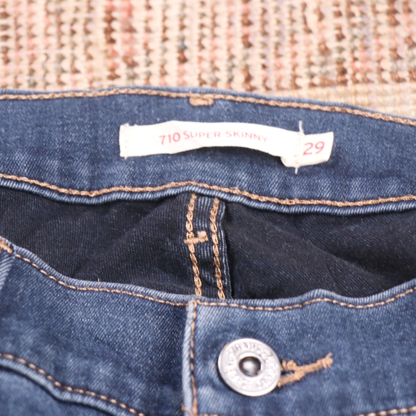 Levi's 710 W28 L30 Skinny Blue Denim Jeans