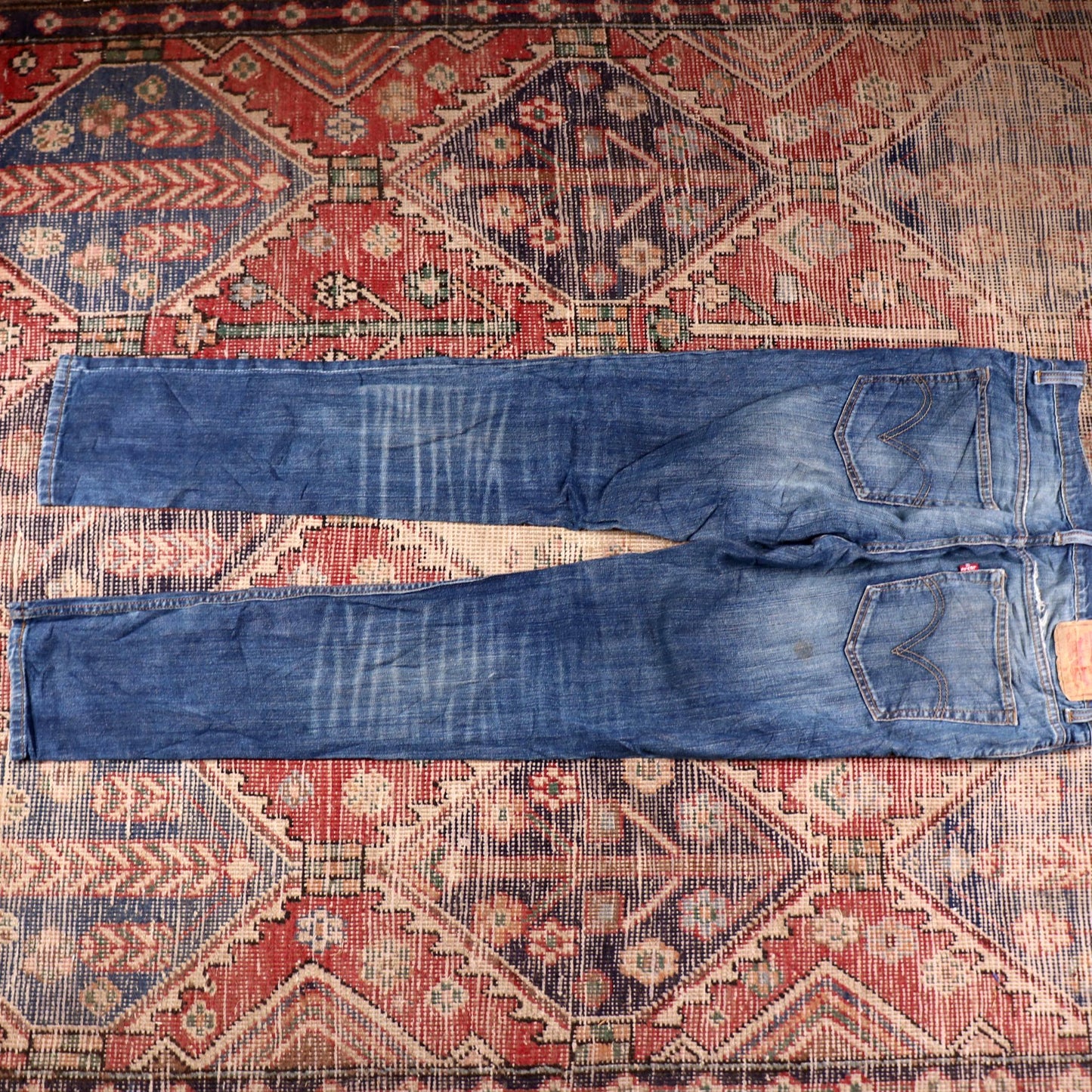 Levi's W32 L32 Tapered Leg Blue Denim Jeans