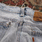 Levi's 501 Orange Tab W34 L28 Original Fit Blue Denim Jeans