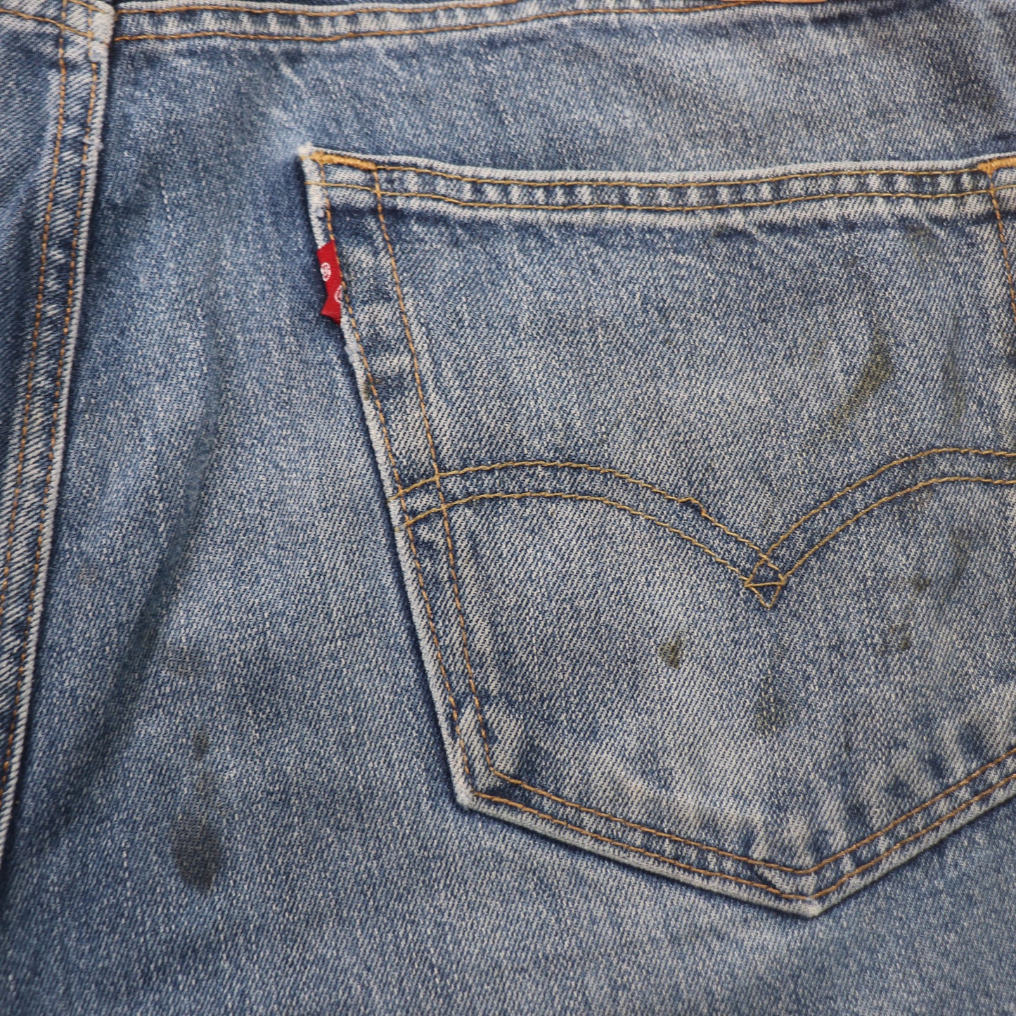 Levi's 505 Red Tab W36 L32 Straight Leg Regular Fit Blue Denim Jeans