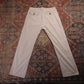 Levi's 505 W30 L27 Straight Leg Regular Fit White Cotton Blend Trousers