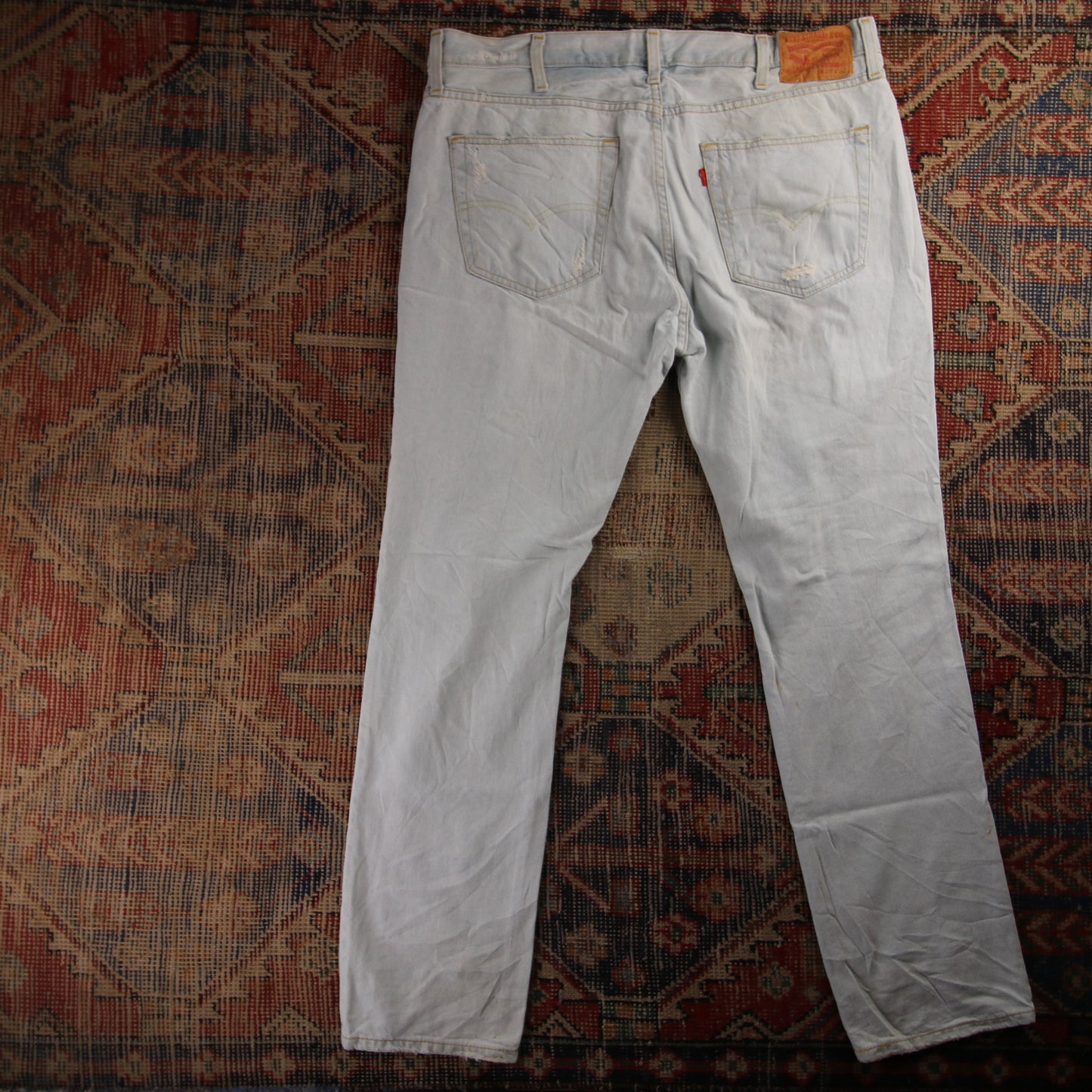 Levi's 501 Red Tab W38 L31 Original Fit Blue Denim Jeans