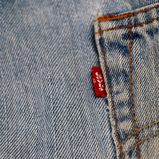 Levi's 550 W36 L28 Tapered Leg Relaxed Fit Blue Denim Jeans