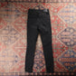 Levi's 721 Black Tab W26 L28 Skinny Classic Ripped Style Black Denim Jeans