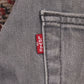 Levi's 508 W34 L26 Tapered Leg Regular Fit Grey Denim Jeans