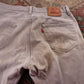 Levi's 501 W32 L28 Original Fit Beige Denim Jeans