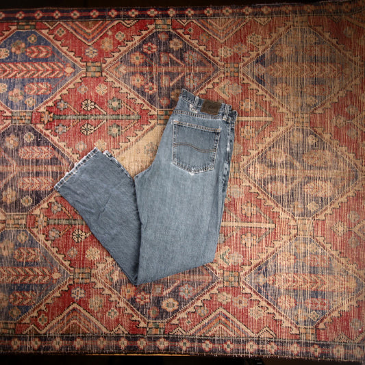 Lee W32 L31 Straight Leg Regular Fit Blue Denim Jeans