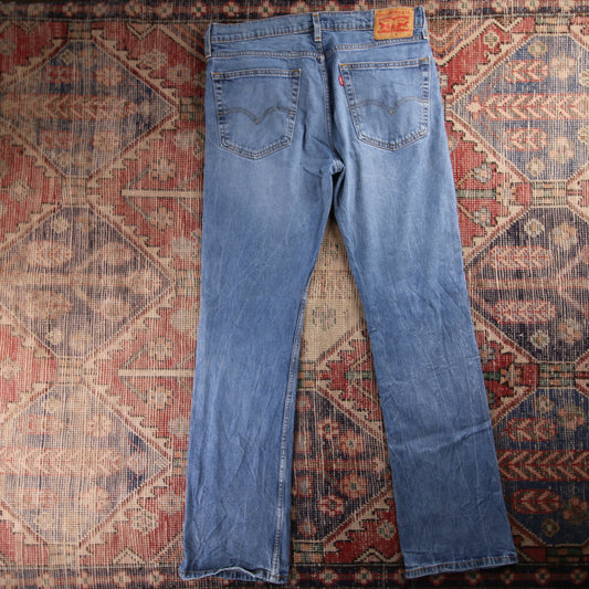 Levi's 514 Red Tab W36 L33 Straight Leg Blue Denim Jeans