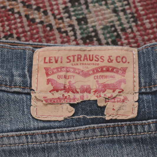Levi's 514 W34 L29 Straight Leg Blue Denim Jeans