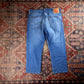 Levi's 505 Red Tab W36 L24 Straight Leg Regular Fit Blue Denim Jeans