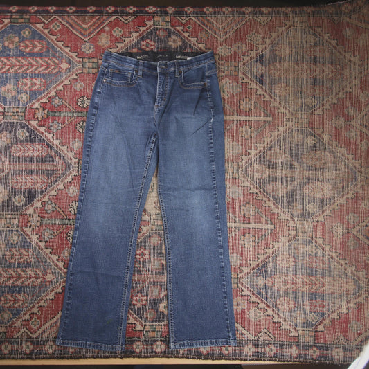 Lee W32 L28 Straight Leg Blue Denim Jeans