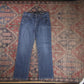 Lee W32 L28 Straight Leg Blue Denim Jeans