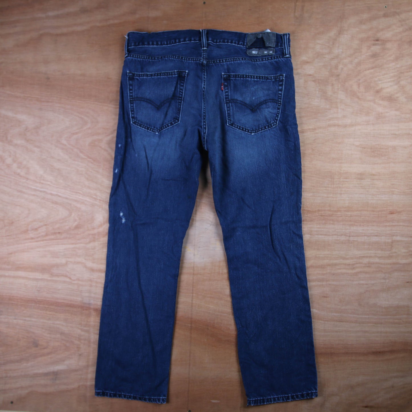 Levi's 505 Red Tab W36 L29 Straight Leg Regular Fit Blue Denim Jeans