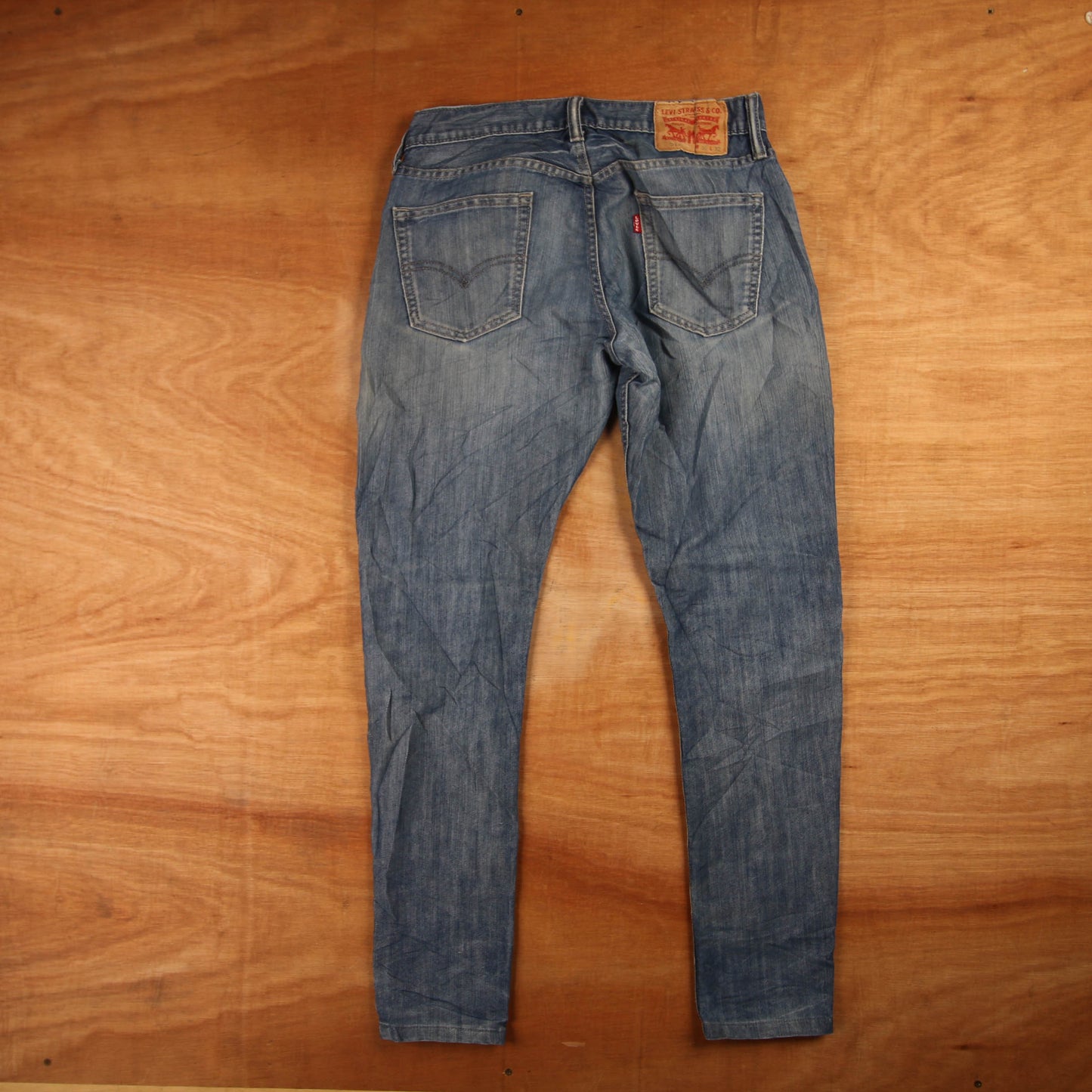 Levi's 514 Red Tab W30 L30 Straight Leg Blue Denim Jeans
