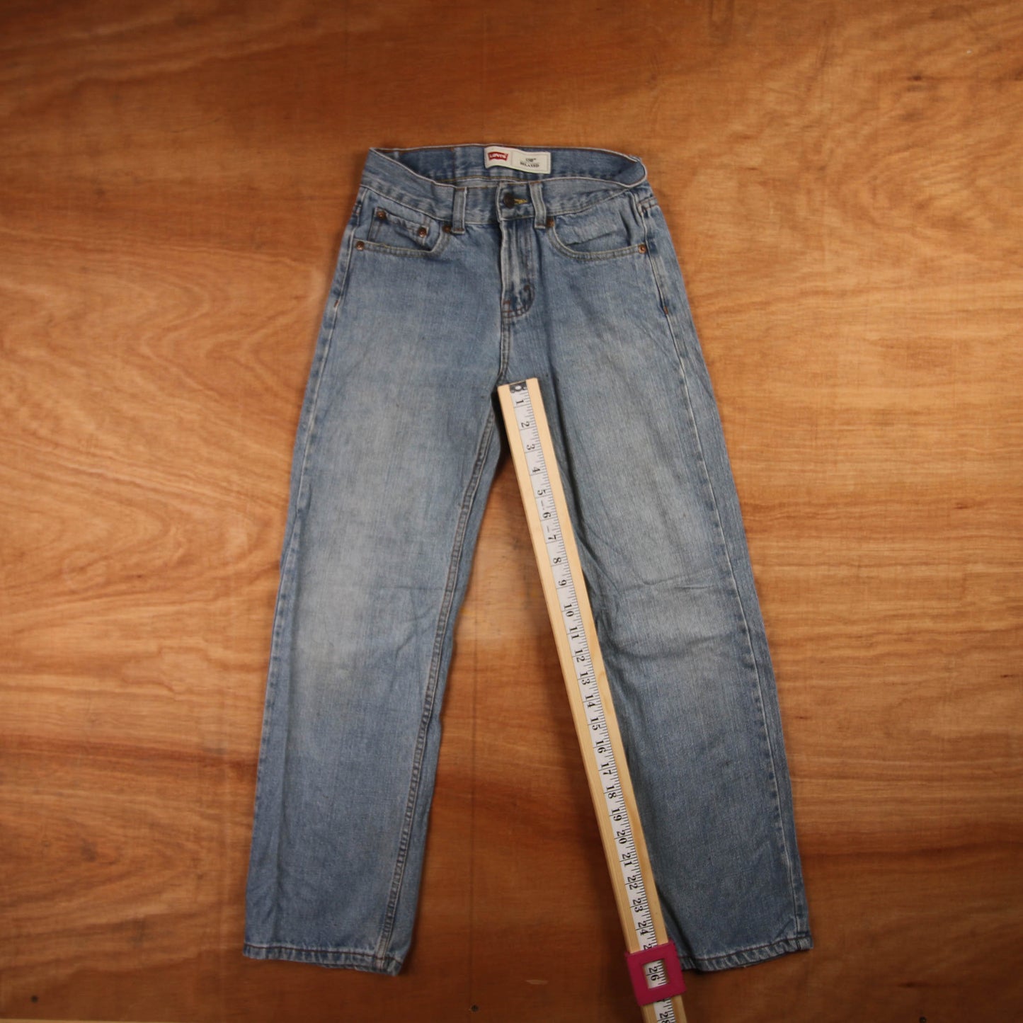 Levi's 550 Red Tab W26 L26 Tapered Leg Relaxed Fit Blue Denim Jeans