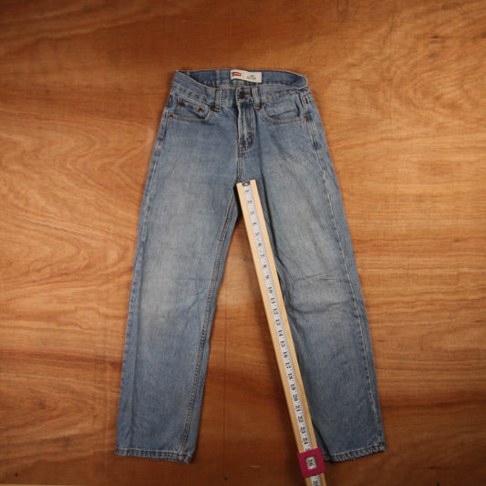Levi's 550 Red Tab W26 L26 Tapered Leg Relaxed Fit Blue Denim Jeans