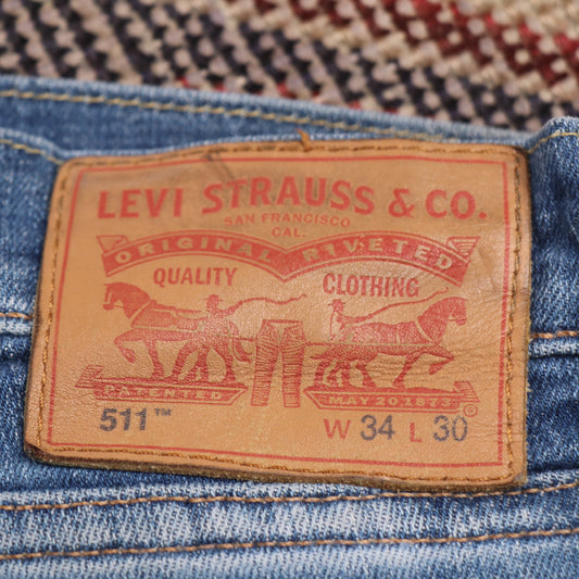 Levi's 511 W32 L29 Slim Fit Blue Denim Jeans