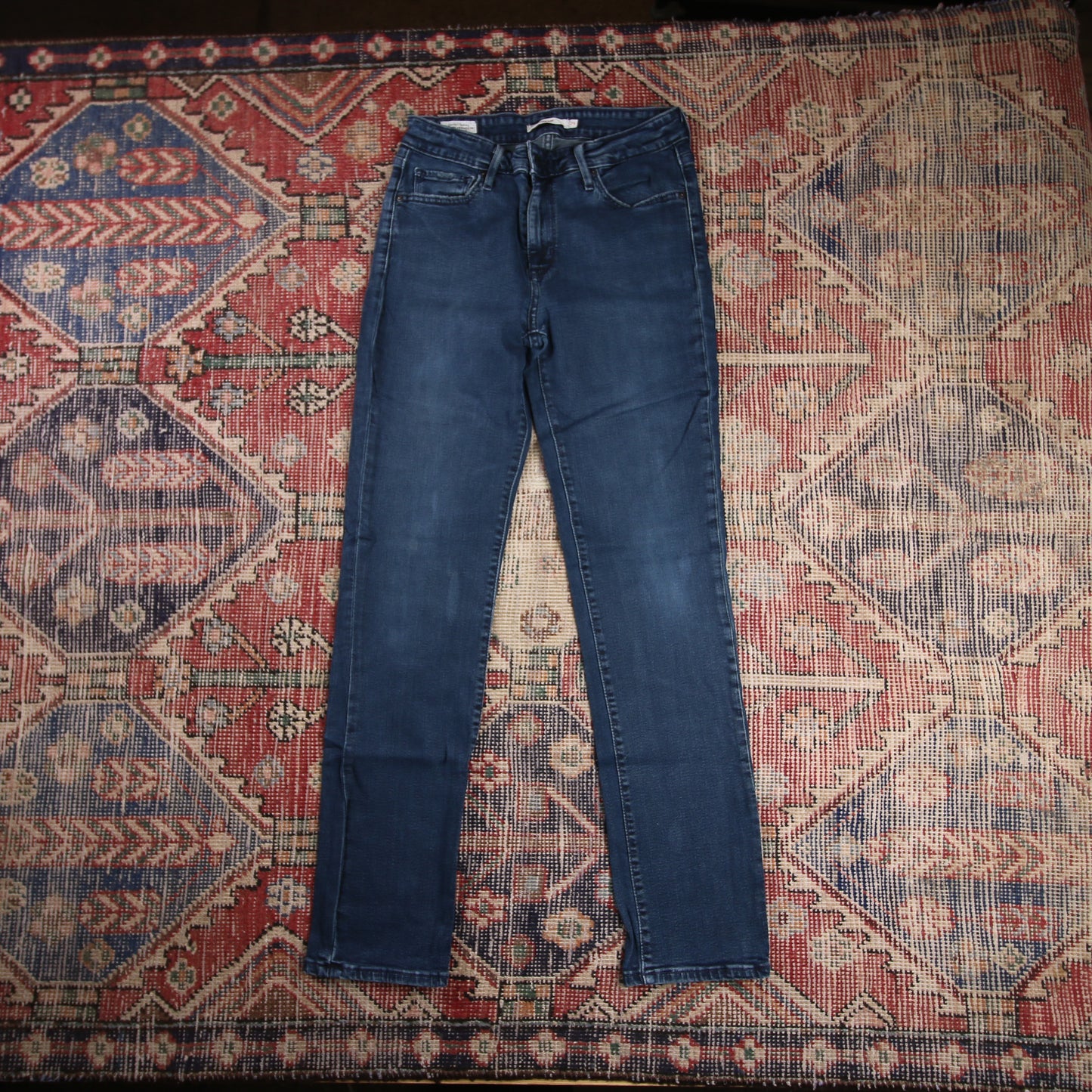 Levi's 712 Capital E W28 L29 Slim Fit Blue Denim Jeans