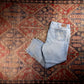 Wrangler W44 L29 Baggy Classic Ripped Style Blue Denim Jeans