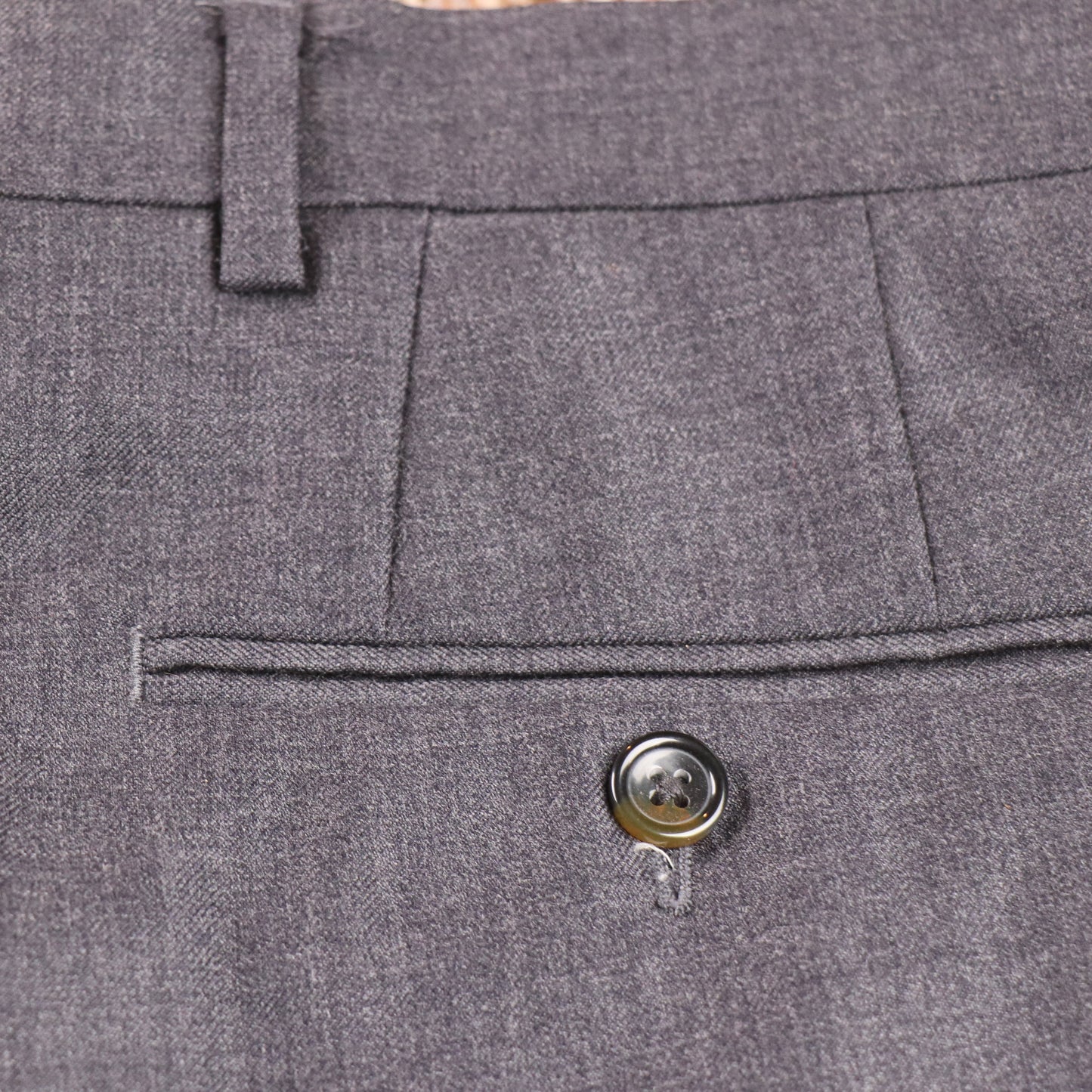 Nautica W34 L30 Straight Leg Navy Cotton Blend Trousers