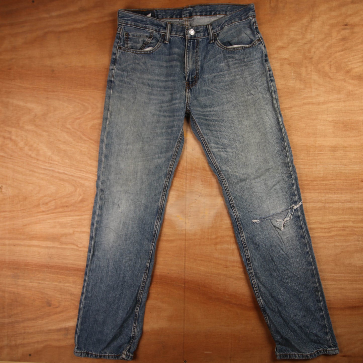 Levi's 559 Red Tab W34 L32 Straight Leg Relaxed Fit Blue Denim Jeans