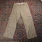 Levi's W32 L27 Cargo Beige Cotton Blend Trousers