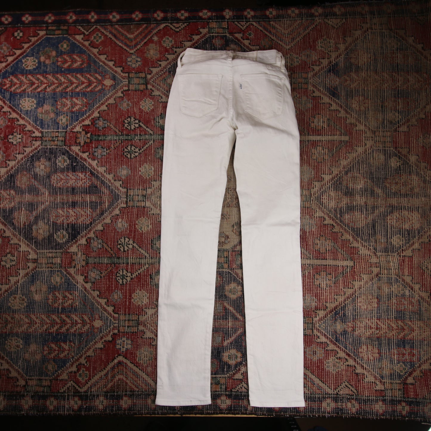 Levi's 712 W26 L31 White Denim Jeans