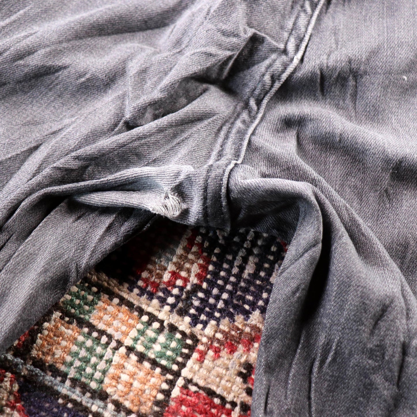 Levi's 724 Black Tab W28 L28 Straight Leg Grey Denim Jeans