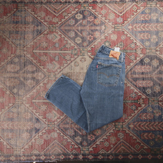 Levi's 514 Red Tab W32 L29 Straight Leg Blue Denim Jeans
