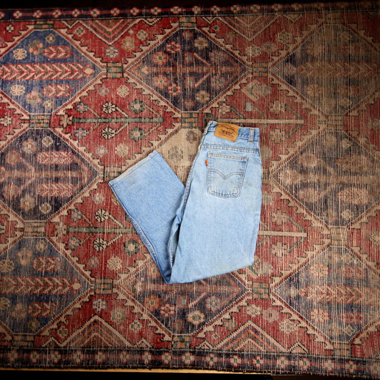 Levi's Orange Tab W28 L25 Tapered Leg Relaxed Fit Blue Denim Jeans
