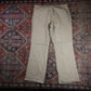 Dickies W36 L29 Straight Leg Beige Cotton Blend Trousers